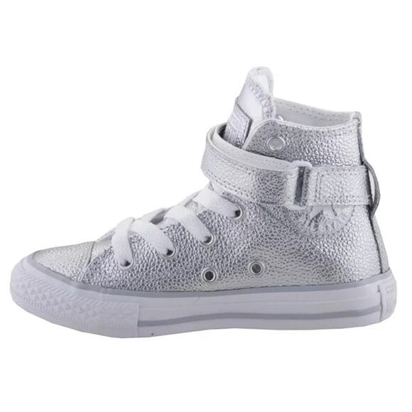 Converse Chuck Taylor All Star Brea High Tops in Silver size 7 - Picture 3 of 10